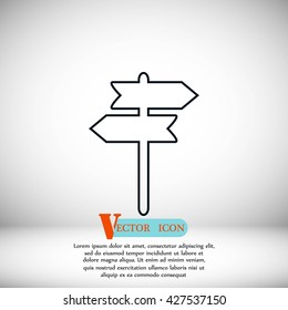 signpost vector icon