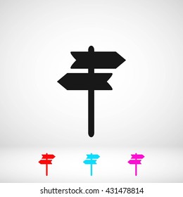 signpost vector icon