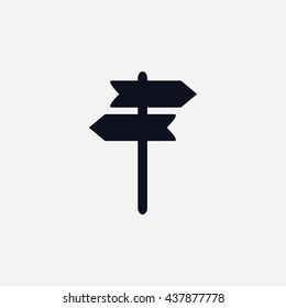 signpost vector icon