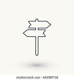 signpost vector icon