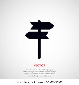 signpost vector icon