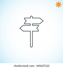 signpost vector icon