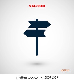 signpost vector icon