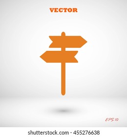 signpost vector icon