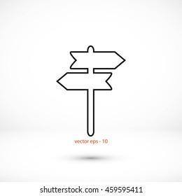 signpost vector icon