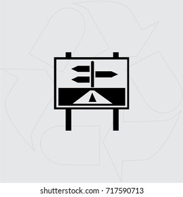 signpost vector icon