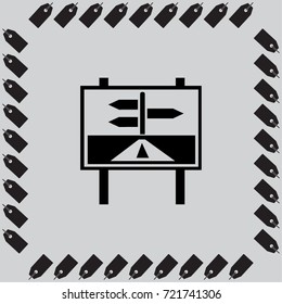 signpost vector icon