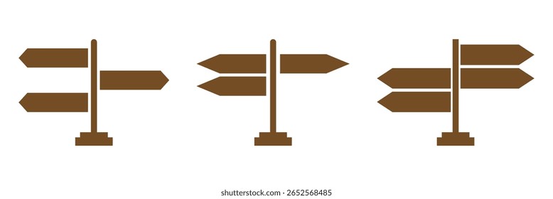 Icono del Vector de la señal, icono de la dirección aislado.