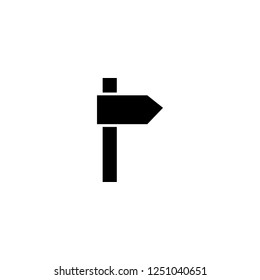 signpost vector icon. signpost sign on white background. signpost icon for web and app