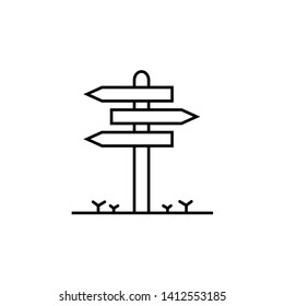 signpost, web icon. vector design