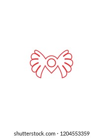 Signpost Wings Logo Template