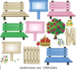 signs and benches/Signs and Benches/Announce any occasion with a little scene!
