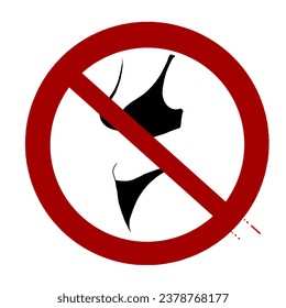  Signs of bikini naked or bikini, without background