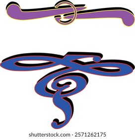 signs, brands, view, illustration, abstraction, fantasy, calligraphy, vector, object, pattern.eps