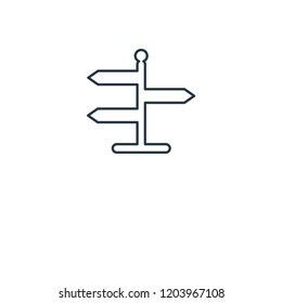 Signs concept line icon. Linear Signs concept outline symbol design. This simple element illustration can be used for web and mobile UI/UX.