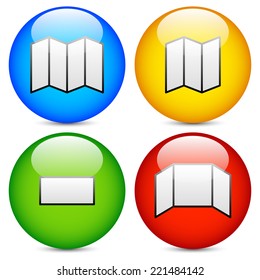 Signs for different brochure folding, and business card