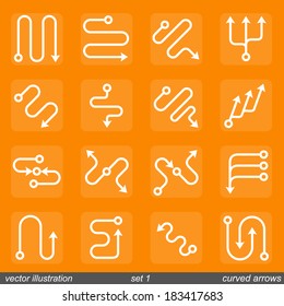 Signs directions. set 1. Vector