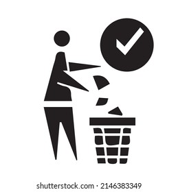 Signs do not litter. Throw garbage in its place