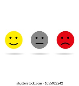 Signs of good, bad and neutral mood