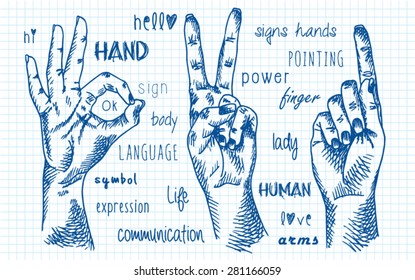 signs hands