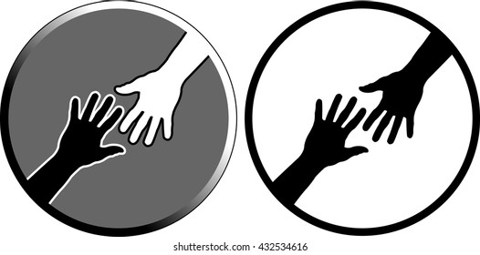 signs of help. vector illustration