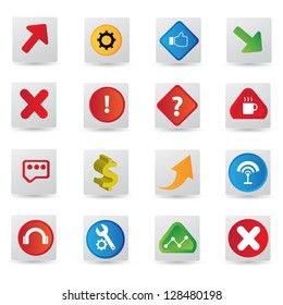 Signs icon set,vector