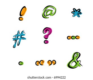 Signs and Marks Icons - Vector