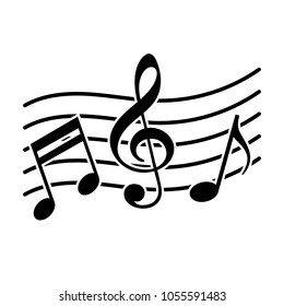 Signs of a musical notation. Vector illustration