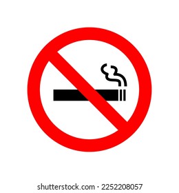 Signs or signs not allowed to smoke, suitable for areas where smoking or vape is not allowed.