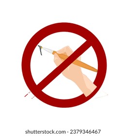 signs prohibiting graffiti on walls in public places