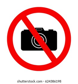 The signs prohibiting photography