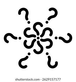Signs of questions Sign question icon black color vector illustration image flat style simple