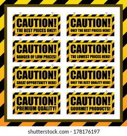 Signs to raise awareness
