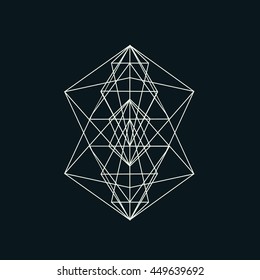 Signs Sacred geometry. Alchemy, religion, philosophy, spirituality, hipster symbols and elements