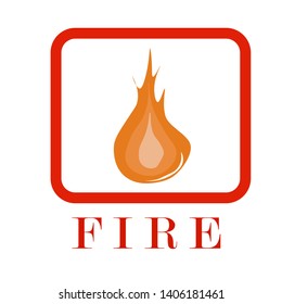 signs / symbol fire, vector icon