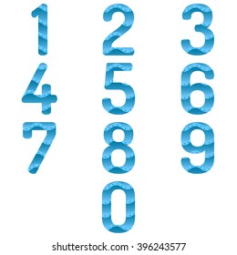 Signs & Symbols: Blue Ocean Number Set.
