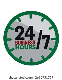 signs and symbols business hours, vector design