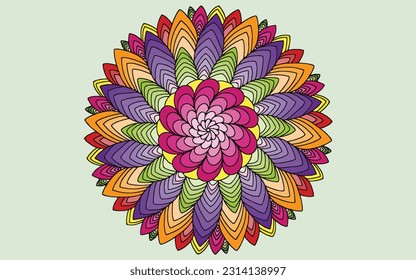 Signs and symbols. Circle pattern lotus or flower mandala art design. colorful, vintage, tradition, classic, dco, cycle, islamic, arabic, embroidery, bandana, Indian motifs, traditional,  Turkish.