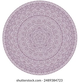 Zeichen und Symbole. Kreise Muster Lotus oder Blumen Mandala Kunst Design. Schönheit, Mode, Geometrie, bunt, Mode.