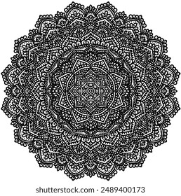 Zeichen und Symbole. Kreise Muster Lotus oder Blumen Mandala Kunst Design. Schönheit, Mode, Geometrie, bunt, Mode.