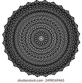 Zeichen und Symbole. Kreismuster Lotus oder Blume Mandala Art Design. schönheit, mode, geometrie, bunt, vintage, tradition, klassisch, dco, zyklus.