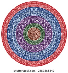 Signs and symbols. Circle pattern lotus or flower mandala art design. colorful, vintage, tradition, classic, dco, cycle, islamic, arabic, embroidery, bandana, Indian motifs, traditional, Turkish.