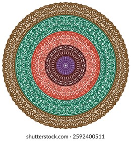 Signs and symbols. Circle pattern lotus or flower mandala art design. colorful, vintage, tradition, classic, dco, cycle, islamic, arabic, embroidery, bandana, Indian motifs, traditional, Turkish.