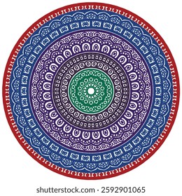 Signs and symbols. Circle pattern lotus or flower mandala art design. colorful, vintage, tradition, classic, dco, cycle, islamic, arabic, embroidery, bandana, Indian motifs, traditional, Turkish.