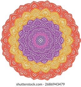Signs and symbols. Circle pattern lotus or flower mandala art design. colorful, vintage, tradition, classic, dco, cycle, islamic, arabic, embroidery, ikat, Indian motifs, traditional, Turkish, arts .