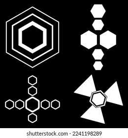 signs and symbols created from basic shapes 