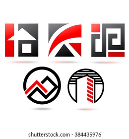 signs and symbols in different constructive forms