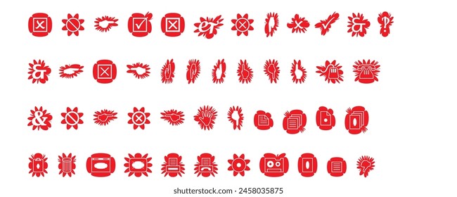 signs and symbols icon with vector shapes