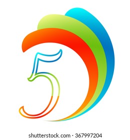 Signs & Symbols: Number five logo.