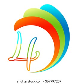 Signs & Symbols: Number four logo.